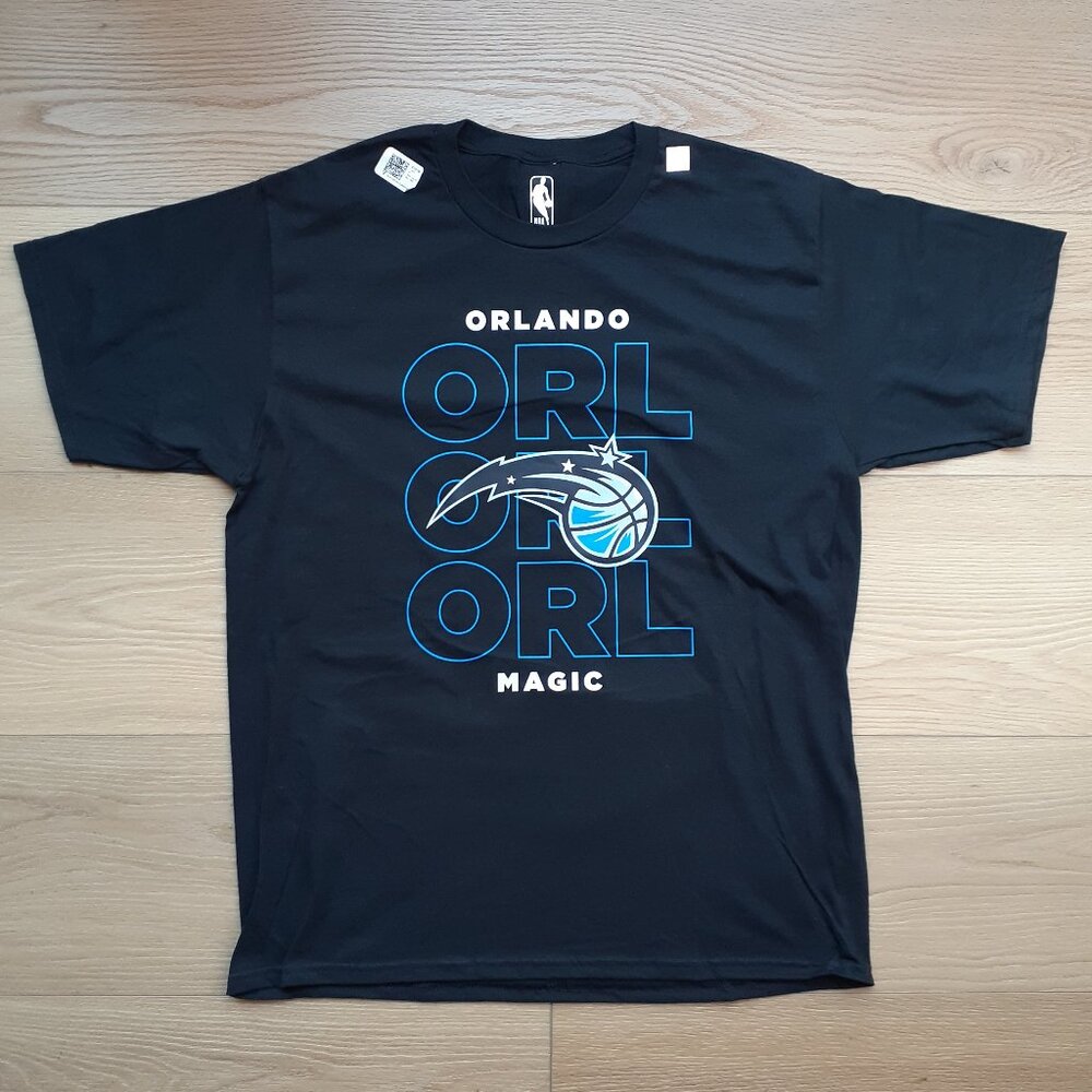 Orlando Magic Logo - New Men's Large Black T-Shirt